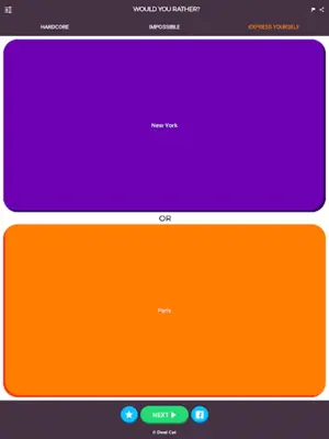 Would You Rather - Social Game android App screenshot 1