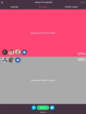 Would You Rather - Social Game android App screenshot 2